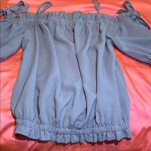 cute gray blouse , great for summer and hot days !